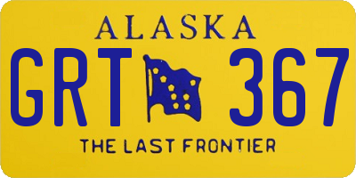 AK license plate GRT367