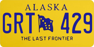 AK license plate GRT429