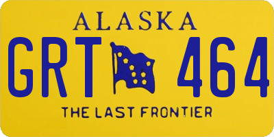 AK license plate GRT464