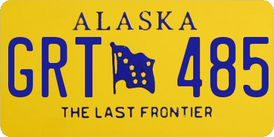 AK license plate GRT485