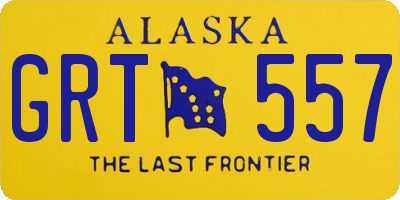 AK license plate GRT557