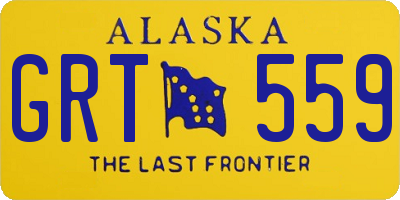 AK license plate GRT559