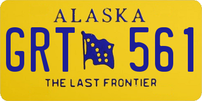 AK license plate GRT561
