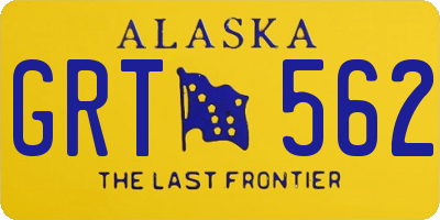 AK license plate GRT562