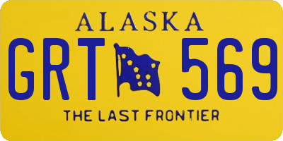 AK license plate GRT569