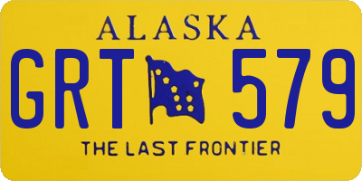 AK license plate GRT579