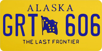 AK license plate GRT606