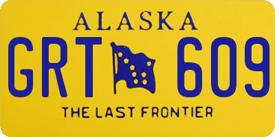 AK license plate GRT609