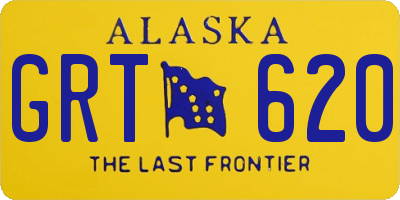 AK license plate GRT620