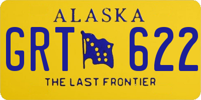 AK license plate GRT622