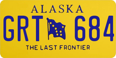AK license plate GRT684