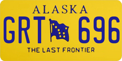 AK license plate GRT696