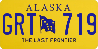 AK license plate GRT719