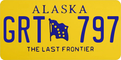 AK license plate GRT797
