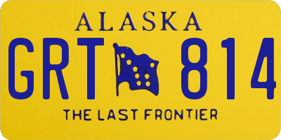 AK license plate GRT814