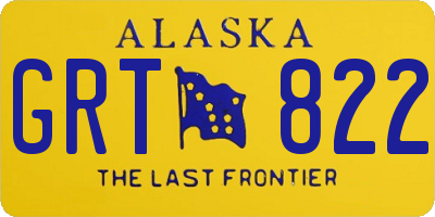 AK license plate GRT822