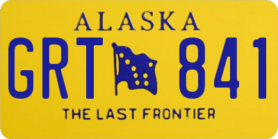 AK license plate GRT841