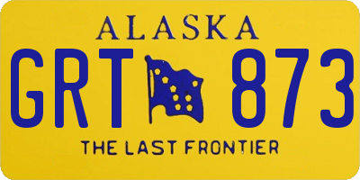 AK license plate GRT873