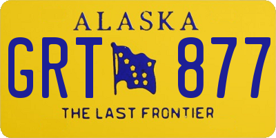 AK license plate GRT877