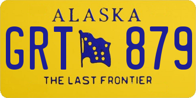 AK license plate GRT879