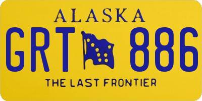 AK license plate GRT886