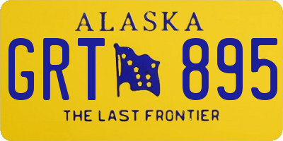 AK license plate GRT895