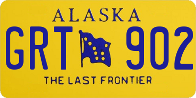 AK license plate GRT902