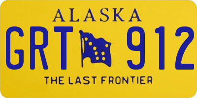 AK license plate GRT912