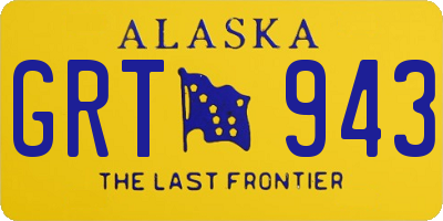 AK license plate GRT943