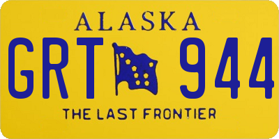 AK license plate GRT944