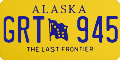 AK license plate GRT945
