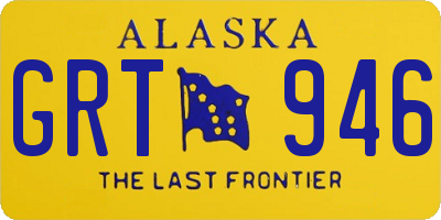 AK license plate GRT946