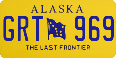 AK license plate GRT969