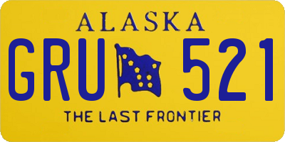 AK license plate GRU521