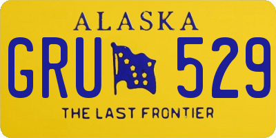 AK license plate GRU529
