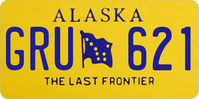 AK license plate GRU621