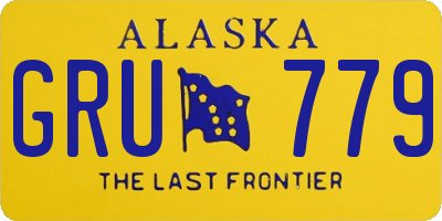 AK license plate GRU779