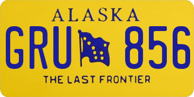 AK license plate GRU856