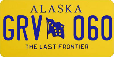AK license plate GRV060