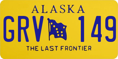 AK license plate GRV149