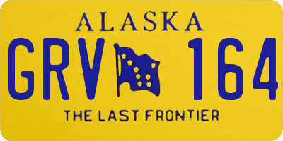 AK license plate GRV164