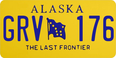 AK license plate GRV176