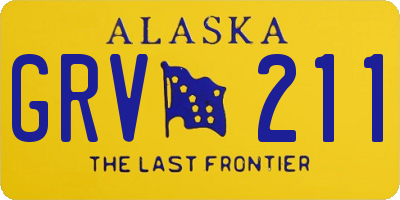 AK license plate GRV211