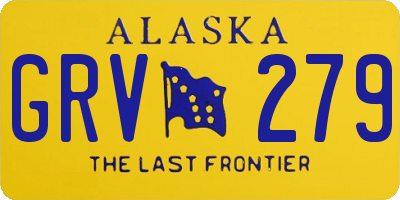 AK license plate GRV279