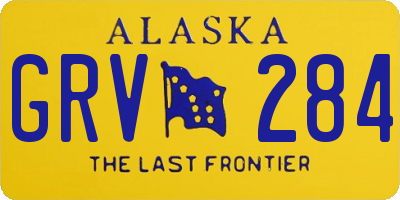 AK license plate GRV284