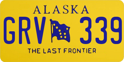 AK license plate GRV339