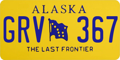 AK license plate GRV367