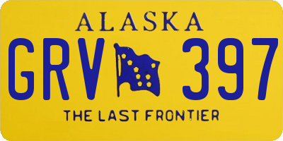 AK license plate GRV397