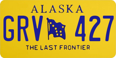 AK license plate GRV427