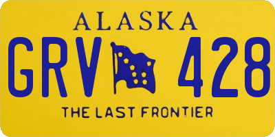AK license plate GRV428